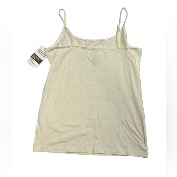 2 pack XL size Merona NWT tank tops. One brown, one white, adjustable straps. - Picture 3 of 11
